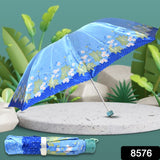 3-Fold Sun Protective Solid Foldable Outdoor Umbrella, Portable Sun, UV Protection Lightweight Rain Umbrella For Girls, Women, Men, Boys (1 pc)