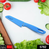 Durable stainless steel knife for fruits and vegetables.