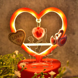 Heart-Shaped Decorative Love Showpiece (1 Pc)