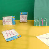 Dental floss toothpick sticks for easy oral care.