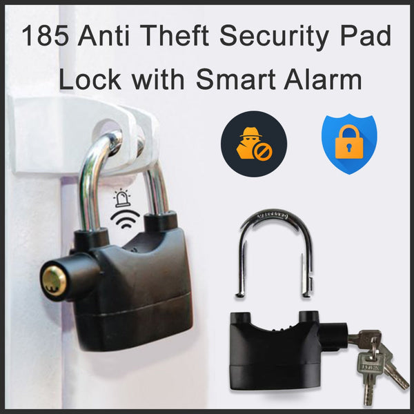 0185 Anti Theft Security Pad Lock with Smart Alarm