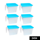 Unbreakable kitchen storage containers set of six