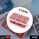 6 cavity Silicone Ice Tray used in all kinds of places like household kitchens for making ice from water and various things and all.