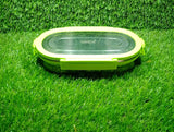 Oval leak proof lunch box