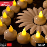 Flameless tealight candles for decor