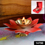 Lotus Shaped Brass Oil Diya