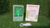 Mini Rechargeable Desktop Fan for Home & Office (USB, Handheld)