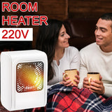 Handy Portable Quick Room Heater 220V Brown Box Heater with Plug for Office & Bedroom