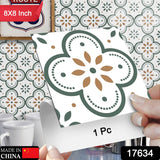 Peel and Stick Floor Tiles Kitchen / Bathroom Backsplash Sticker Detachable Waterproof DIY Tile Stickers for Wall Decoration Tiles Home Decoration (8x8 Inch / 1 pc Tiles)