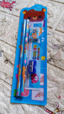 5-piece cartoon pencil set for kids' activities