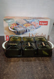 Liger Multipurpose Transparent Spice Jar Set with Tray and Lids 400ML Approx (6 Pc)