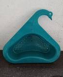 Swan-shaped strainer for wash basins and sink drainage