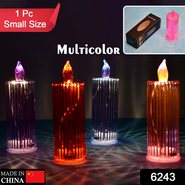 Big decorative candles with crystal design, multicolor for home ambiance.