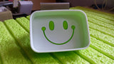 Portable Travel Home Box Cute Cartoons Smile Face Container Draining Holder Soap Dish ,Sabudani