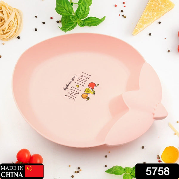 Strawberry Shape Plate Dish Snacks / Nuts / Desserts Plates for Kids, BPA Free, Children’s Food Plate, Kids Bowl, Serving Platters Food Tray Decorative Serving Trays for Candy Fruits Dessert Fruit Plate, Baby Cartoon Pie Bowl Plate, Tableware (1 Pc)