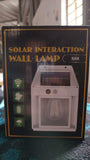 Solar Wall Lights Outdoor, Wireless Auto Chargeable Porch Lights Fixture, Solar Wall Lamp with 3 Modes & Motion Sensor, Waterproof Exterior Lighting with Panel for Front Door, Security