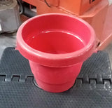 13 cm heavy-duty plastic plant pot, ideal for home decor and outdoor gardens, sold as a single piece.