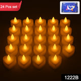 Festival Decorative LED Tealight Candles – Battery Operated for Party, Wedding, Birthday & Gifts (24 Pc Set)